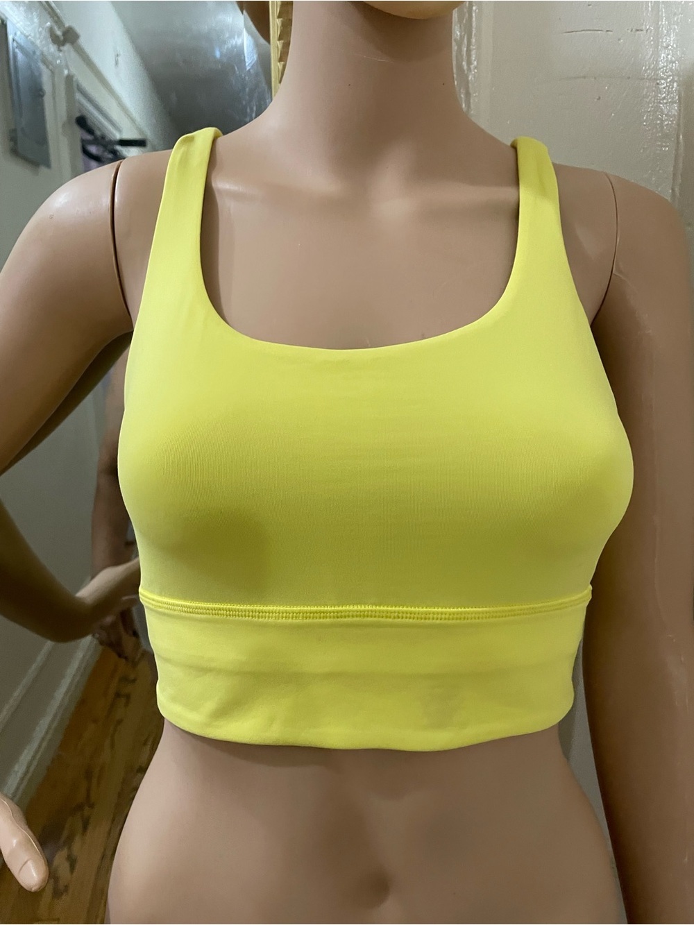 lululemon athletica Sunny Yellow Crossback Sports Bra